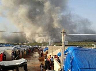 Suriye sınırındaki çadır kente bombalı saldırı
