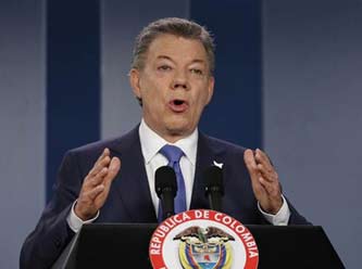 Nobel Barış Ödülü Kolombiya Cumhurbaşkanı Juan Manuel Santos'un