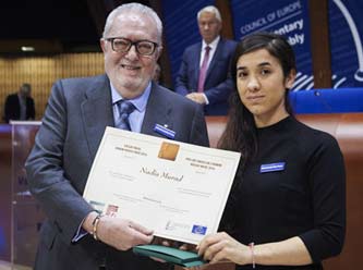 Havel İnsan Hakları Ödülü Ezidi kız Nadia Murad’a verildi