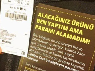 'Bunu ben yaptım ama paramı alamadım' eylemi krizle bitti