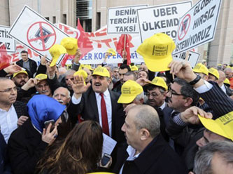 Eylem yapan taksiciler: Sağı solu yakıp yıkmak istemiyoruz