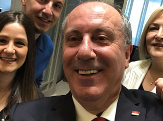 Muharrem İnce'den adaylık selfiesi : Biz Hazırız....
