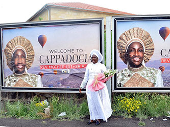Nijeryalı hayırsever rahibeye Nevşehir'de coşkulu karşılama