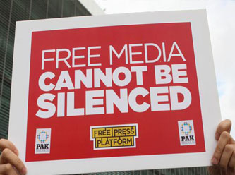 Türkiye'de basın özgürlüğü için kampanya