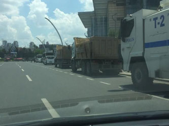 Saray ve YSK çevresine otobüslü, kamyonlu önlem