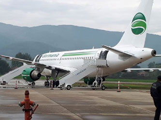 Zonguldak'ta uçak pistten çıktı