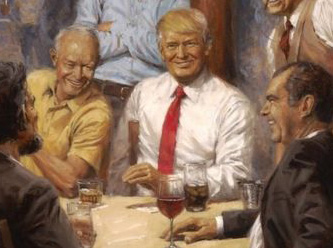 Trump, Beyaz Saray'da 'eski başkanlar' tablosunda