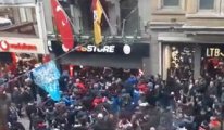 Trabzonsporlu taraftarlar GS Store'a saldırdı