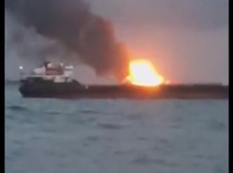 Kerç Boğazı’da İHA’larla tanker gemisine saldırı