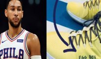 NBA yıldızı, 'Yumurta Çocuk' yazılı ayakkabıyla oynadı