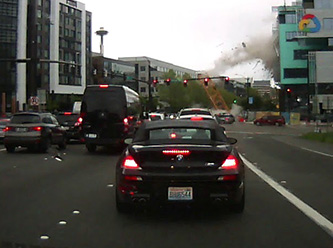 ABD'de 4 kişinin öldüğü vinç kazası kamerada