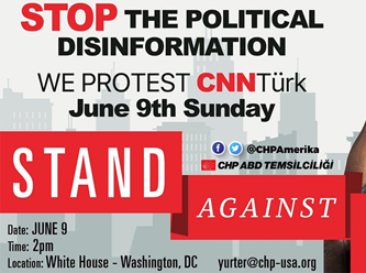 CHP'den ABD'de CNN Türk protestosu