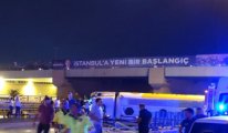 İstanbul'da korkutan kaza: Yakıt tankeri devrildi
