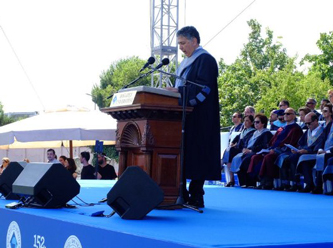 Boğaziçi'nde 'kayyım' rektöre protesto