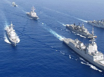 Türk Deniz Kuvvetleri Girit'in güneyine iniyor