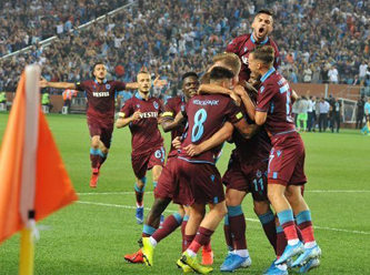 Trabzonspor - Sparta Prag maçında 3 gol vardı