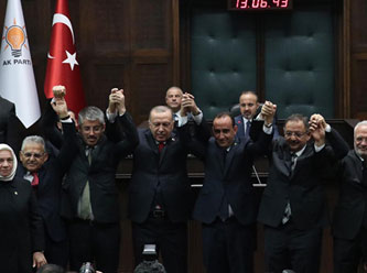 Erdoğan'ın AKP rozeti taktıkları zaten kendi adamlarıymış