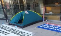AtlasGlobal işçileri eylem çadırı kurdu