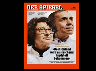 Özlem Türeci ve Uğur Şahin Der Spiegel'in kapağında