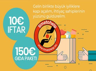 Üç aylarda Time To Help’ten yardım kampanyası