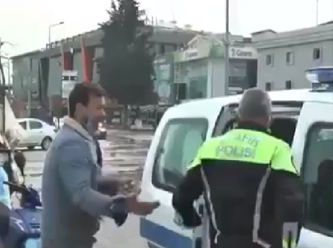 Ekmek teknesi bağlanan kağıt toplayıcısı polise göz yaşı döktü
