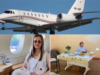 Ekşioğlu’nun eşinin kullandığı uçak bakın kimin çıktı