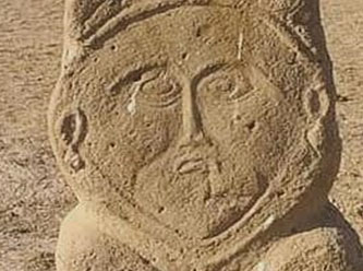 1300 yıllık eski Türk dönemine ait taş heykel bulundu