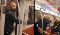 Metro'da dehşet! Kadın yolculara bıçak çekti