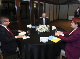 Kılıçdaroğlu, Akşener ve Davutoğlu'ndan üçlü görüşme
