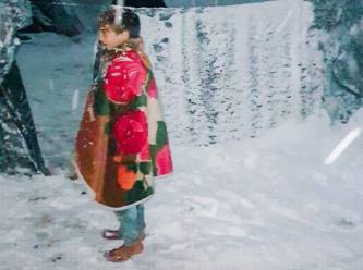 Kar fırtınası, mülteci kamplarını da vurdu