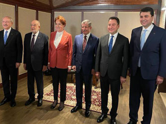 6 muhalefet partisinden eş zamanlı paylaşım