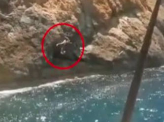 Karısı ölümünü çekti! Ünlü futbolcu böyle kayalara çarptı