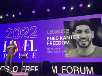 'Cesaret Ödülü' sahibi Enes Kanter’e bir ödül de Oslo’dan