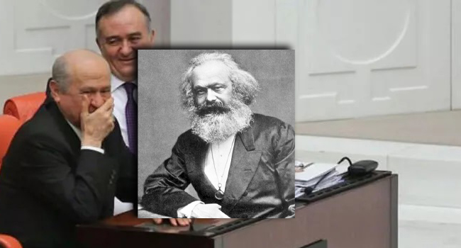Bahçeli bunu da yaptı: Karl Marx oldu Kars Mark
