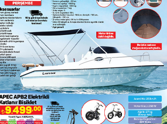 Broşüre bakanlar gözlerine inanamadı: A101 tekne satacak