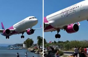 Yunanistan sahilindekilerin yolcu uçağı paniği