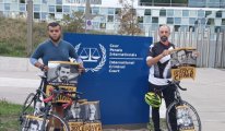 Tutuklu gazetecileri için 4 ülke pedallayıp eylem yaptılar