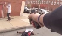Amerikan polisi bıçaklı saldırganı böyle durdurdu