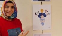 Resim öğretmeni Nesibe Zeynep Yahşi ‘Zulme karşı dik duruş’ sergisini Hollanda’da açtı
