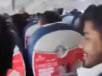 Bir yolcu, düşüş anını Facebook'tan canlı yayınladı