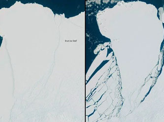 Tuz Gölü büyüklüğünde buzdağı Antarktika kıtasından ayrıldı