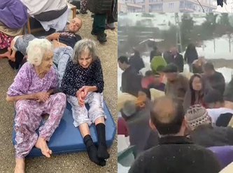 Malatya'da bakımevi önünde hayat mücadelesi: Hastalar soğuktan donmak üzere