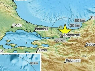 Bir deprem de Sakarya'da: Büyüklüğü 5,5