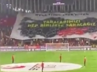 Göztepe taraftarından da 'Hükümet istifa' sloganı