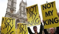 İngiltere’de monarşi karşıtı protesto