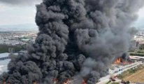 Bursa’da iplik fabrikasında büyük yangın