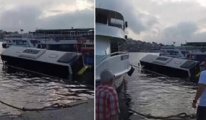 İstanbul’da halk otobüsü denize düştü