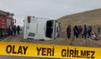 Sivas’ta yolcu otobüs devrildi: Çok sayıda ölü ve yaralı var