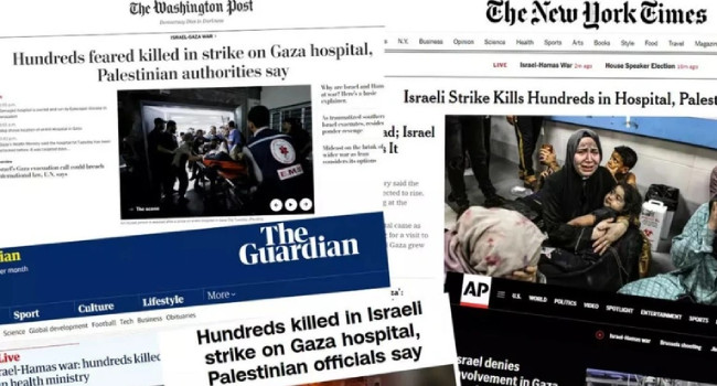 Batı basını, İsrail'in hastane saldırısını böyle gördü