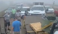 'Süper sis' şoku: 158 araç birbirine girdi